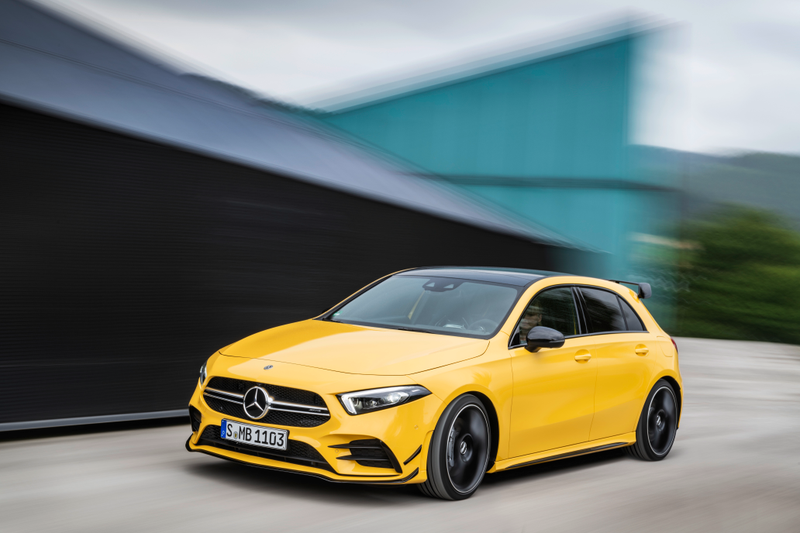 Illustration for article titled 2019 Mercedes-AMG A35: Benz's New Hot Hatch Has Toys for Your Next Track Day